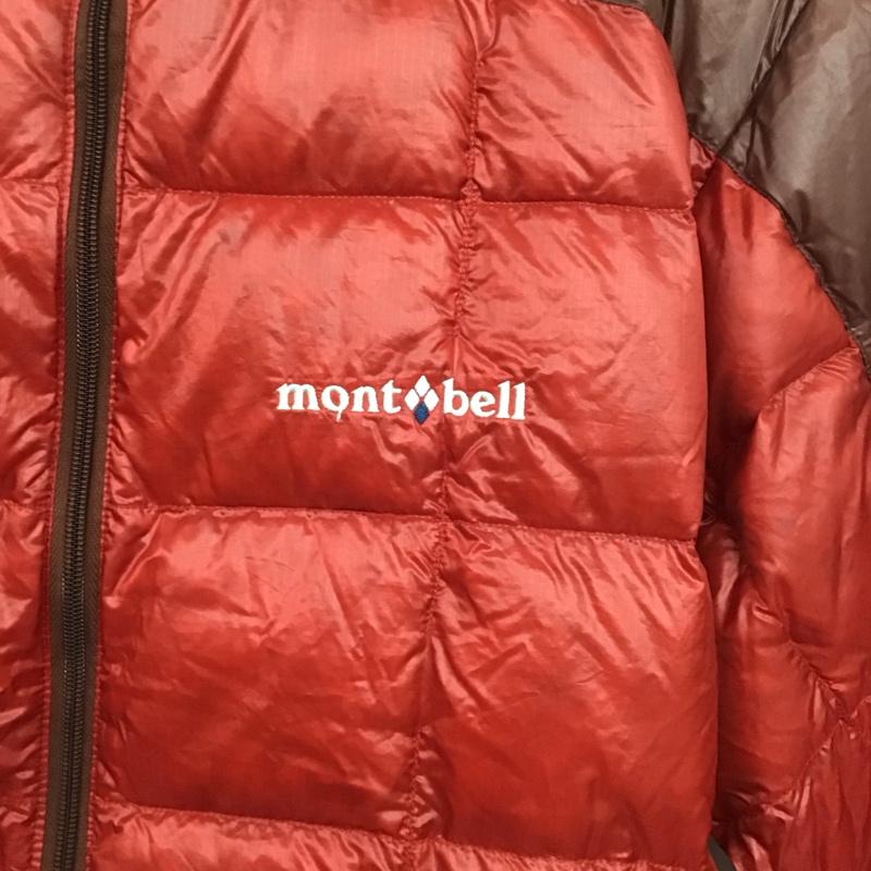 モンベル mont-bell ジャケット、上着 ダウンジャケット 1101464 ジップアップジャケット ナイロンジャケット アウター ダウンジャケット M ロゴ、文字 赤 / レッド /  メンズ USED 古着 中古 10147772