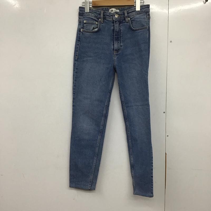 ザラ ZARA パンツ デニム、ジーンズ 38 無地 水色 / ライトブルー /  レディース USED 古着 中古 10141729