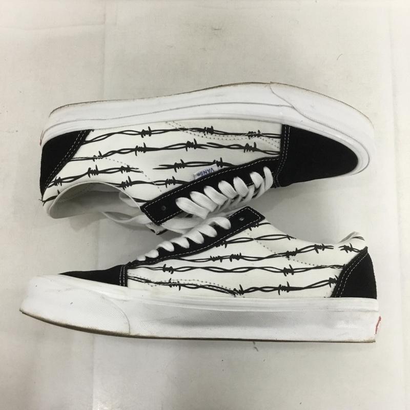バンズ VANS スニーカー スニーカー 721356 VAULT 有刺鉄線 28cm 箱有 28.0cm 総柄 白 / ホワイト / X 黒 / ブラック /  メンズ USED 古着 中古 10137996