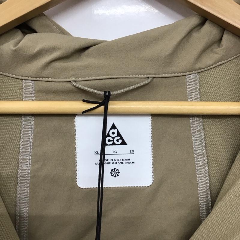 ナイキ エィシージー NIKE ACG ジャケット、上着 ジャンパー、ブルゾン dh3104-247 ACGNRGSUNFARERジャケット XL ロゴ、文字 ベージュ / ベージュ /  メンズ USED 古着 中古 10149744