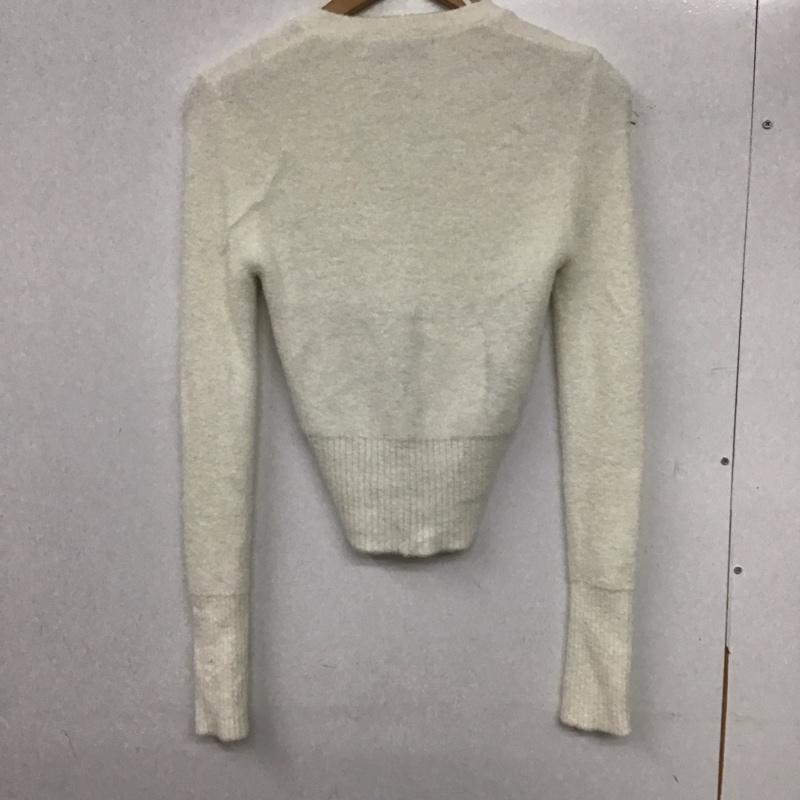 ザラ ZARA カーディガン 長袖 S 無地 白 / ホワイト /  レディース USED 古着 中古 10139869