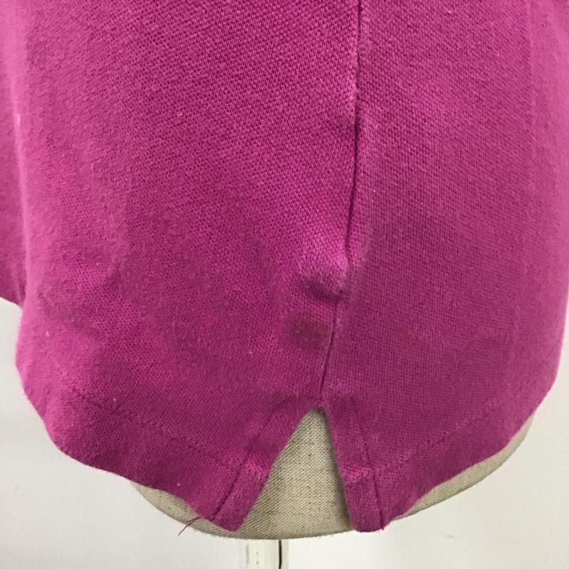ポロ POLO ポロシャツ 半袖 半袖ポロシャツ カラーシャツ 半袖カットソー M ロゴ、文字 桃 / ピンク /  レディース USED 古着 中古 10116304