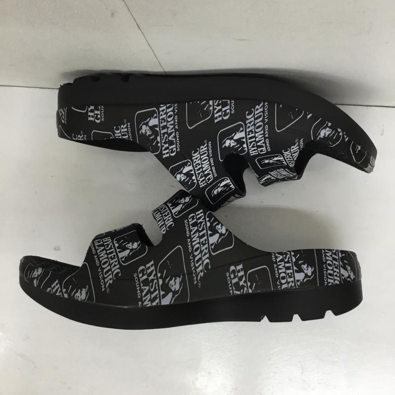 テリック TELIC サンダル サンダル HYSTERIC GLAMOUR ヒステリックグラマー L ロゴ、文字 黒 / ブラック /  メンズ USED 古着 中古 10134254