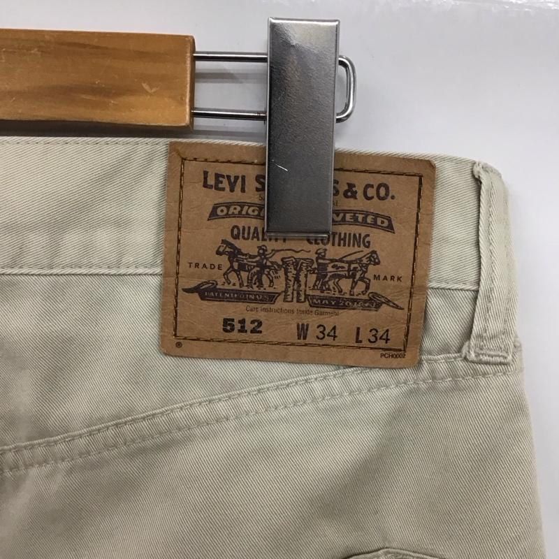 リーバイス Levi s パンツ デニム、ジーンズ 34インチ 無地 ベージュ / ベージュ /  メンズ USED 古着 中古 10123343