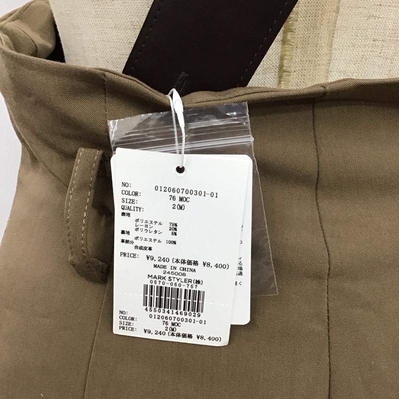 ムルーア MURUA パンツ スラックス スラックスパンツ ワイドパンツ カジュアルパンツ センタータックパンツ M 無地 茶 / ブラウン /  レディース USED 古着 中古 10114444