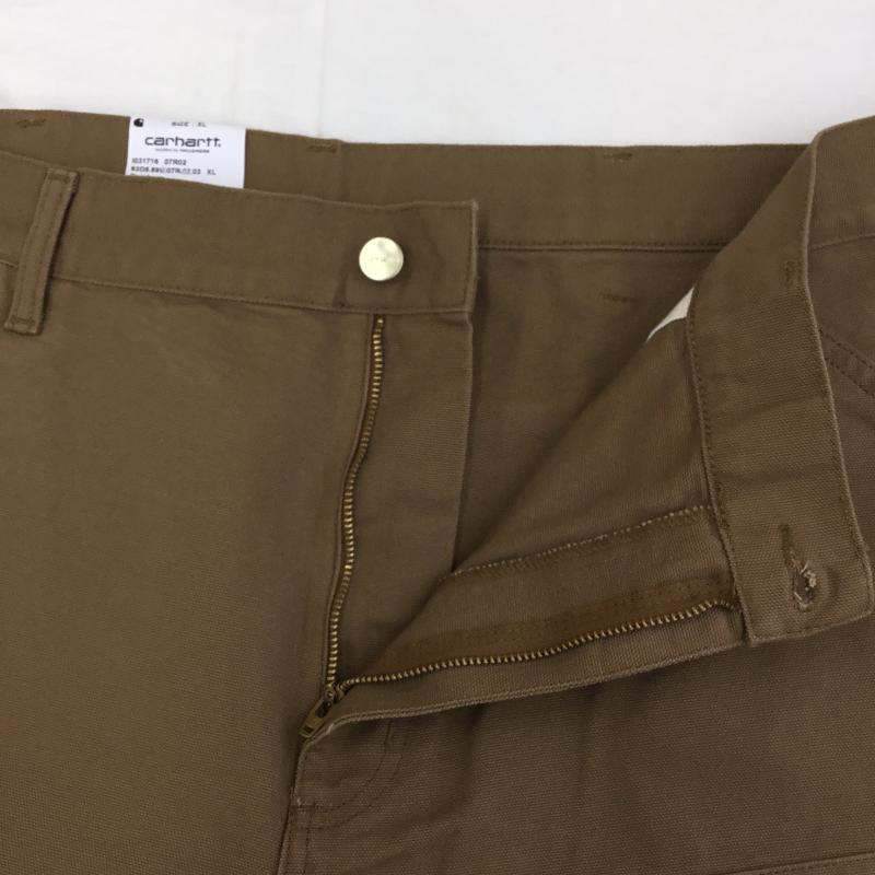 カーハート Carhartt パンツ ワークパンツ、ペインターパンツ AWAKE XL ワンポイント X 刺繍 茶 / ブラウン /  メンズ USED 古着 中古 10129333