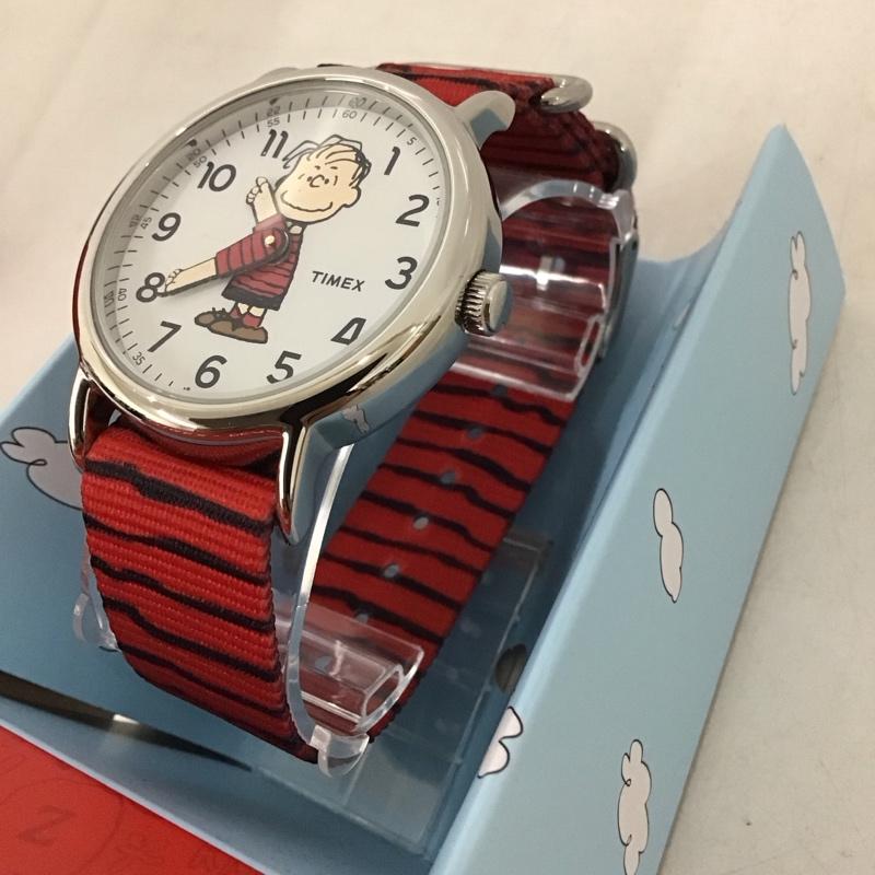 タイメックス TIMEX 腕時計 アナログ（クォーツ式） TW2R41200 スヌーピー ピーナッツ ライナス ウィークエンダー  赤 / レッド /  レディース USED 古着 中古 10136259
