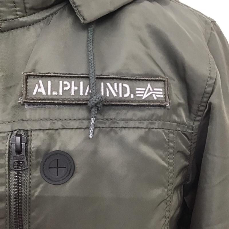 アルファインダストリー Alpha Industries ジャケット、上着 ジャケット、ブレザー TA1049-076 中綿ジャケット L ロゴ、文字 カーキ / カーキ /  メンズ USED 古着 中古 10118119