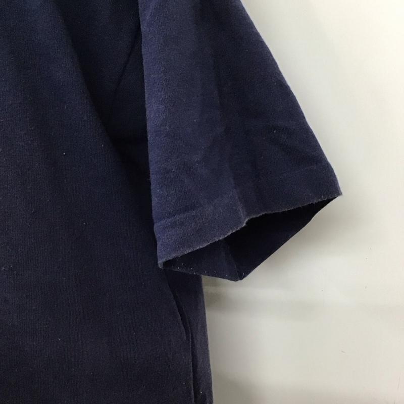 アディダス adidas Tシャツ 半袖 80年代 万国旗タグ USA製 ロゴ、文字 紺 / ネイビー /  メンズ USED 古着 中古 10118125