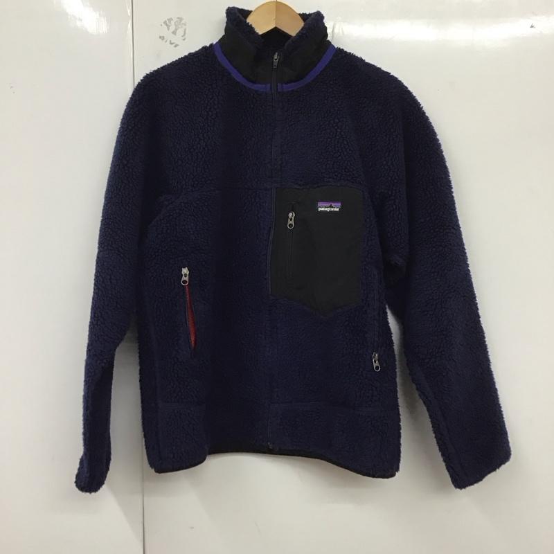 パタゴニア patagonia ジャケット、上着 ジャケット、ブレザー ジップアップジャケット フリースジャケット アウター S ロゴ、文字 青 / ブルー /  メンズ USED 古着 中古 10129071