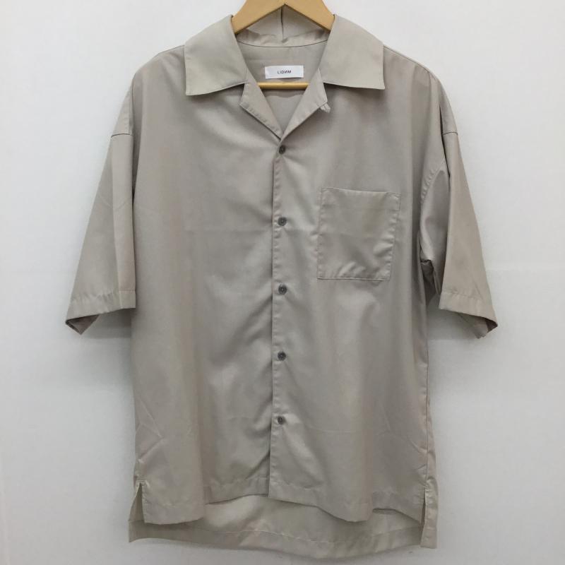 リドム LIDnM シャツ、ブラウス 半袖 LIDNM マイクロスパンオープンカラーシャツ L18ss-122 M 無地 ベージュ / ベージュ /  メンズ USED 古着 中古 10128182