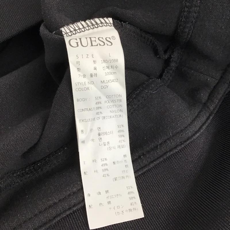 ゲス Guess トレーナー 長袖 長袖トレーナー スウェット クルーネック プルオーバー L ロゴ、文字 ダークグレー / ダークグレー /  メンズ USED 古着 中古 10146567