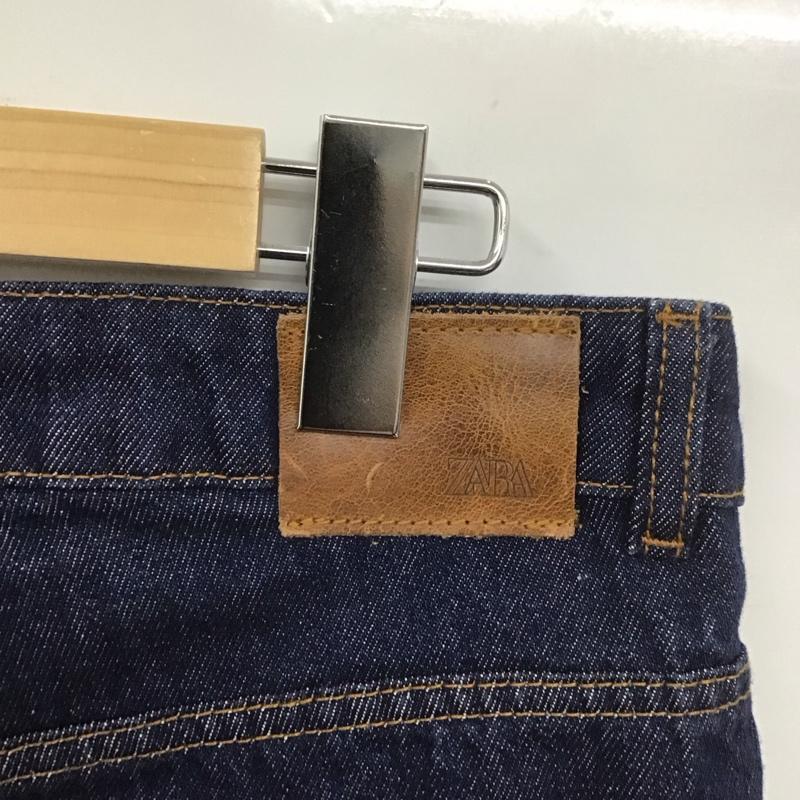 ザラ ZARA パンツ デニム、ジーンズ 4406 059 405 ワイドパンツ 無地 インディゴ / インディゴ /  レディース USED 古着 中古 10108094