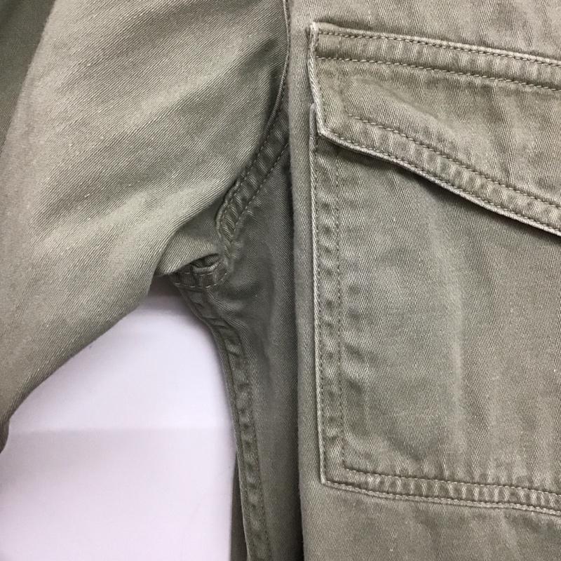 ウエアハウス WAREHOUSE シャツ、ブラウス 長袖 長袖シャツ 無地シャツ カラーシャツ ミリタリーシャツ 無地 カーキ / カーキ /  メンズ USED 古着 中古 10136559