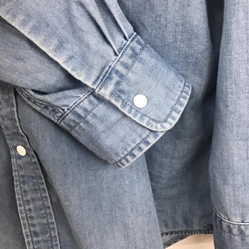 ザ ノースフェイス パープルレーベル THE NORTH FACE PURPLE LABEL シャツ、ブラウス 長袖 nt3067n LightDenimBDShirt 長袖デニムシャツ M 無地 インディゴ / インディゴ /  メンズ USED 古着 中古 10129660