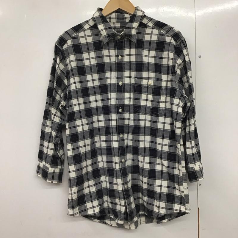 エディーバウアー Eddie Bauer シャツ、ブラウス 七分袖 M チェック マルチカラー / マルチカラー /  メンズ USED 古着 中古 10141179