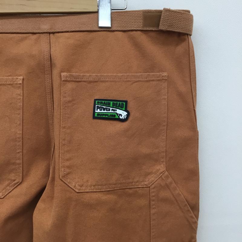 ブレインデット BRAIN DEAD パンツ ワークパンツ、ペインターパンツ XL ワンポイント X 無地 茶 / ブラウン /  メンズ USED 古着 中古 10119971