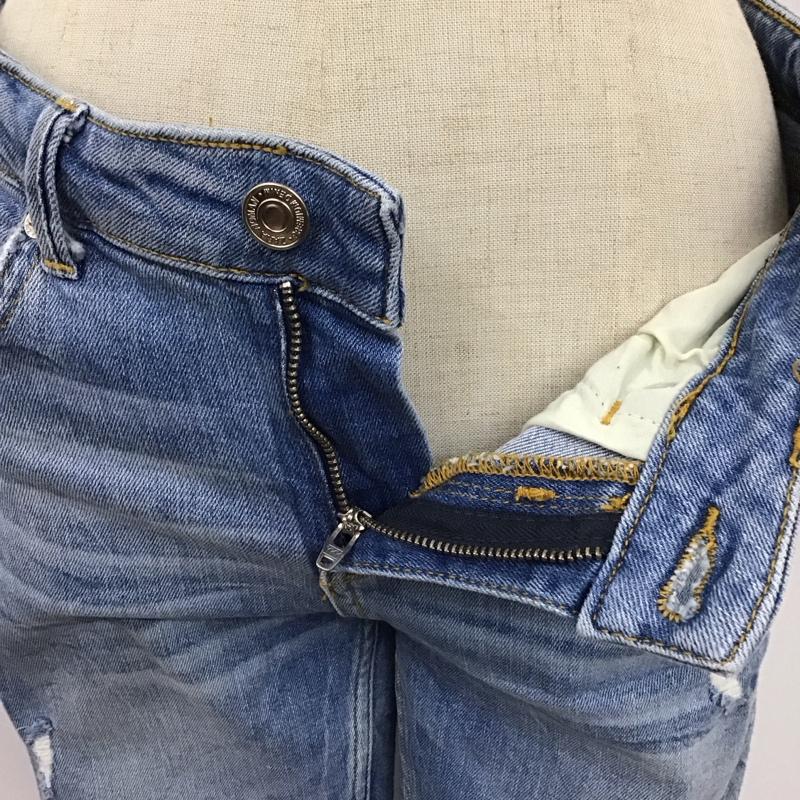 ザラウーマン ZARA WOMAN パンツ デニム、ジーンズ デニムパンツ スリムパンツ ストレッチパンツ ジーンズ 36 無地 インディゴ / インディゴ /  レディース USED 古着 中古 10117861