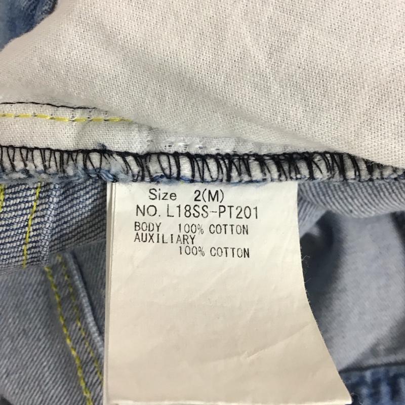 リルリリー lilLilly パンツ デニム、ジーンズ L18SS-PT201 ストレッチ M ダメージ加工 青 / ブルー /  レディース USED 古着 中古 10117236