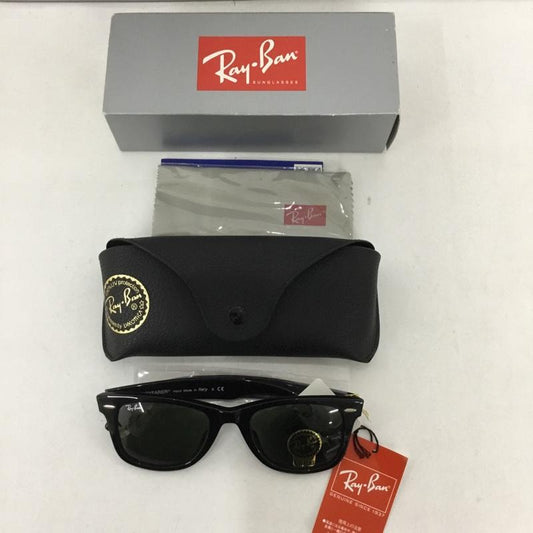 レイバン Ray-Ban めがね・サングラス サングラス RB2140-F WAYFARER カラーレンズ ケース付き ロゴ、文字 黒 / ブラック /  メンズ USED 古着 中古 10129420