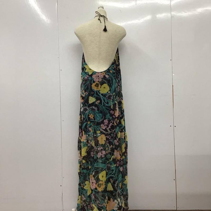 ザラ ZARA ワンピース ロングスカート ロングワンピース ノースリーブワンピース フレアスカート L プリント マルチカラー / マルチカラー /  レディース USED 古着 中古 10134123