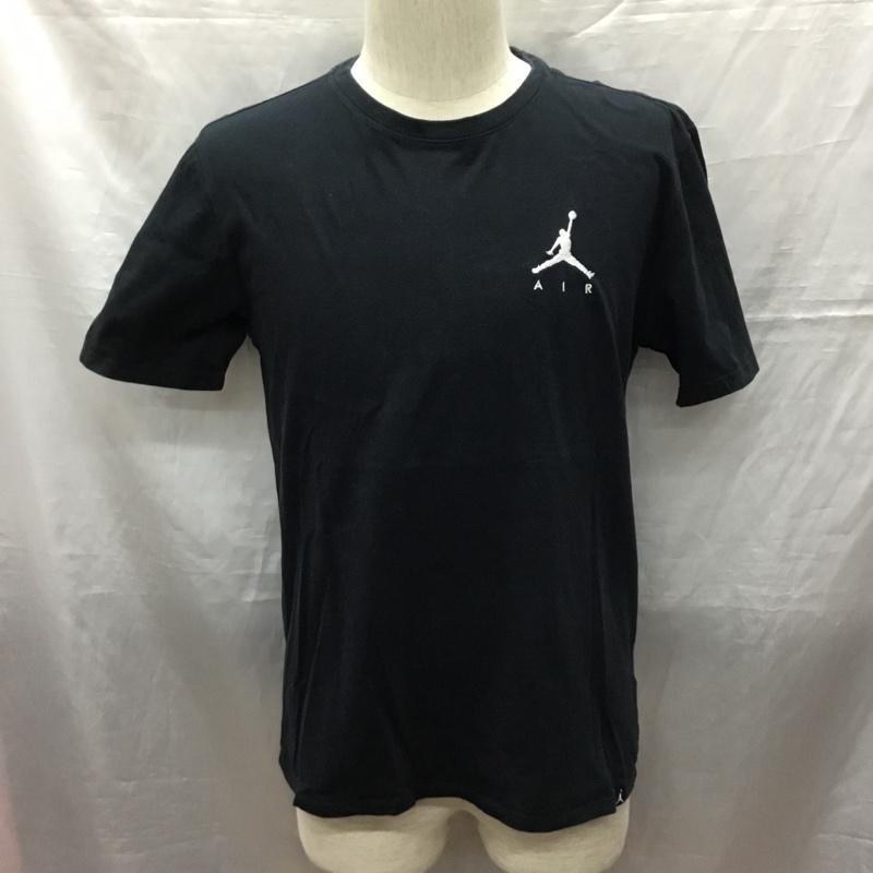 エアジョーダン AIR JORDAN Tシャツ 半袖 ah5297-010 ジョーダンジャンプマンエアEMBRDTシャツ 半袖カットソー プリントTシャツ L ロゴ、文字 黒 / ブラック /  メンズ USED 古着 中古 10121791