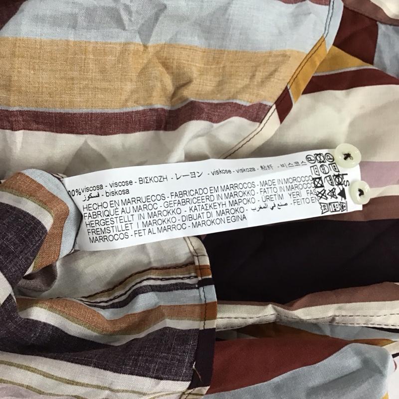 ザラ ZARA シャツ、ブラウス 長袖 長袖シャツ ストライプシャツ カラーシャツ L ストライプ マルチカラー / マルチカラー /  メンズ USED 古着 中古 10139700