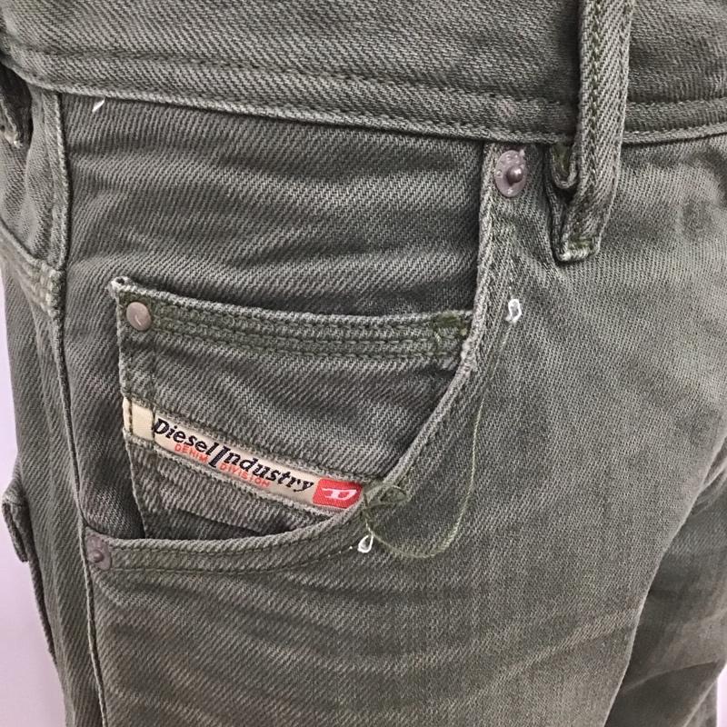 ディーゼル DIESEL パンツ デニム、ジーンズ デニムパンツ スリムパンツ ジーンズ カジュアルパンツ ストレートパンツ 28インチ 無地 カーキ / カーキ /  メンズ USED 古着 中古 10107205