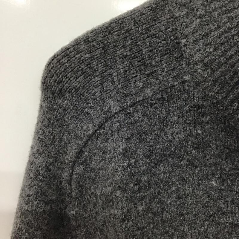 ユニクロ UNIQLO ニット、セーター 長袖 351-432321 ユニクロスフレヤーンハーフジップセーター 長袖ニット L 無地 灰 / グレー /  メンズ USED 古着 中古 10142988