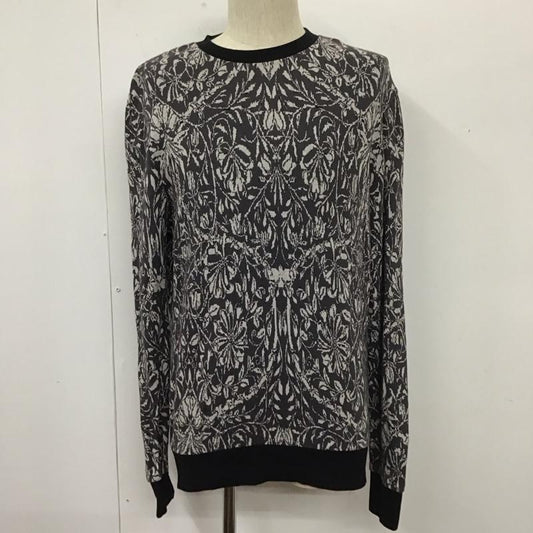 ザラメン ZARA MAN ニット、セーター 長袖 M  黒 / ブラック / X 灰 / グレー / X 白 / ホワイト /  メンズ USED 古着 中古 10109876