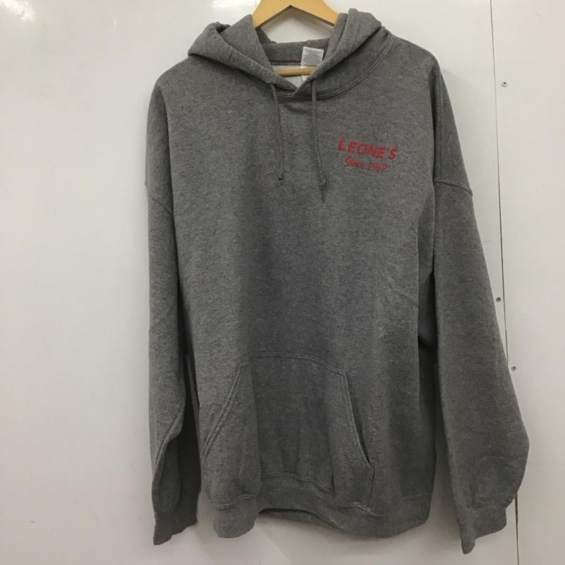 ギルダン GILDAN パーカー 長袖 長袖パーカー プルオーバーパーカー スウェット XXL ロゴ、文字 灰 / グレー /  メンズ USED 古着 中古 10149108