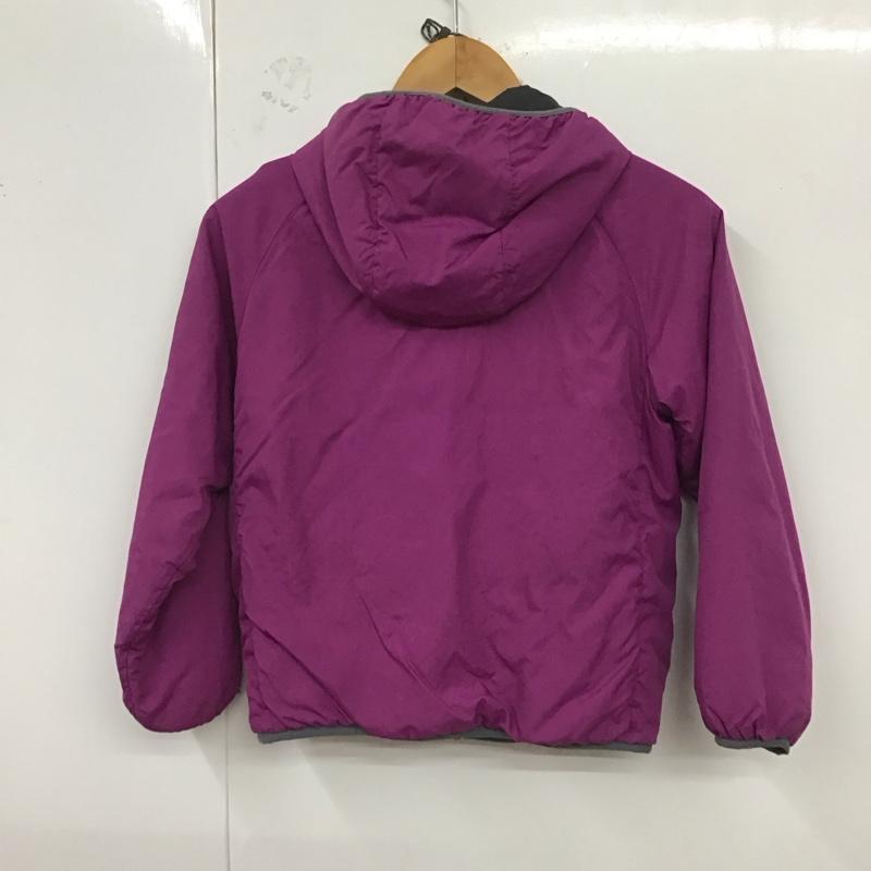 モンベル mont-bell ジャケット、上着 ジャケット、ブレザー 1101451 サーマラップ パーカ キッズ リバーシブル 中綿入り 140 キッズ 140cm ロゴ、文字 紫 / パープル / X 黒 / ブラック /  ガールズ USED 古着 中古 10121865