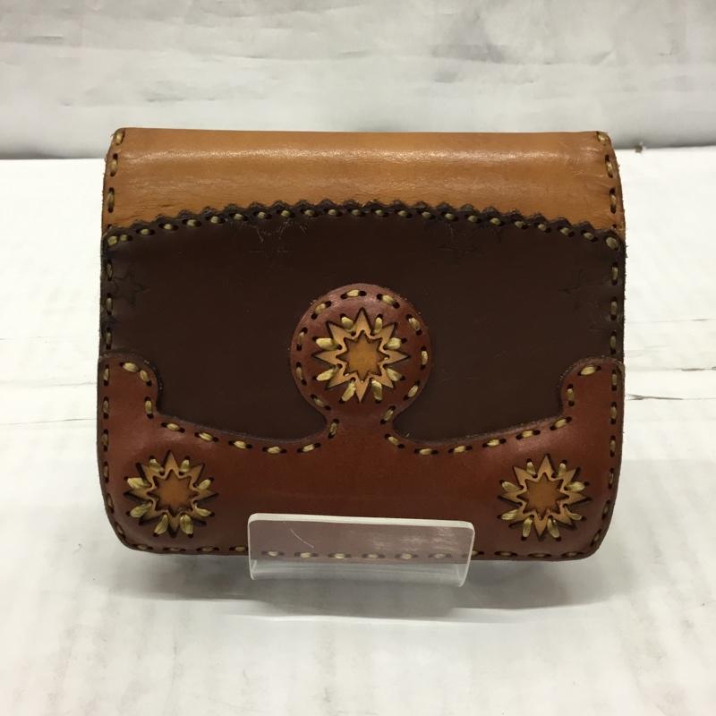 オジャガデザイン ojaga design 財布 二つ折り レザー  茶 / ブラウン /  メンズ USED 古着 中古 10117010
