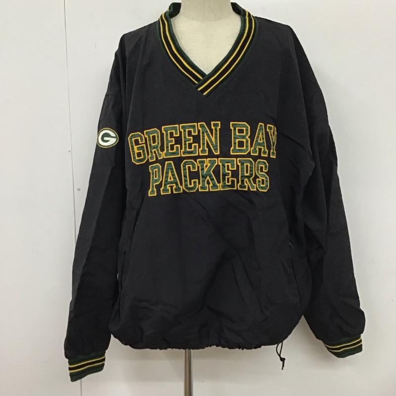チャンピオン Champion ジャケット、上着 ジャケット、ブレザー NFL PROLINE 90s ナイロンジャケット Vネックカットソー XXL ロゴ、文字 黒 / ブラック /  メンズ USED 古着 中古 10127725