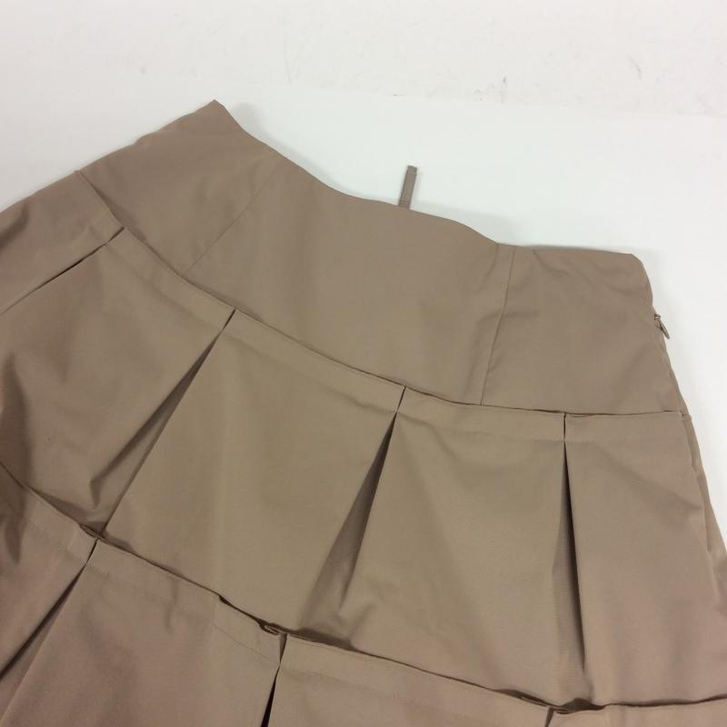 フォクシーニューヨーク FOXEYNEWYORK スカート ひざ丈スカート 38 無地 ベージュ / ベージュ /  レディース USED 古着 中古 10004239