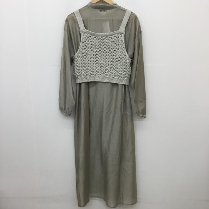 グローバルワーク GLOBAL WORK ワンピース ロングスカート FREE 無地 緑 / グリーン /  レディース USED 古着 中古 10129974