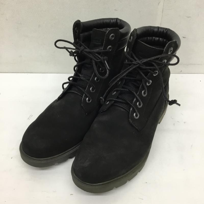 ティンバーランド Timberland ブーツ ショートブーツ A1ODY A1398 6インチ ヌバックブーツ 28.0cm ロゴ、文字 黒 / ブラック /  メンズ USED 古着 中古 10144478