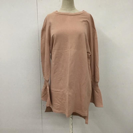 ザラ ZARA カットソー 長袖 1165 037 633 フレアスリーブ チュニック S 無地 桃 / ピンク /  レディース USED 古着 中古 10117219