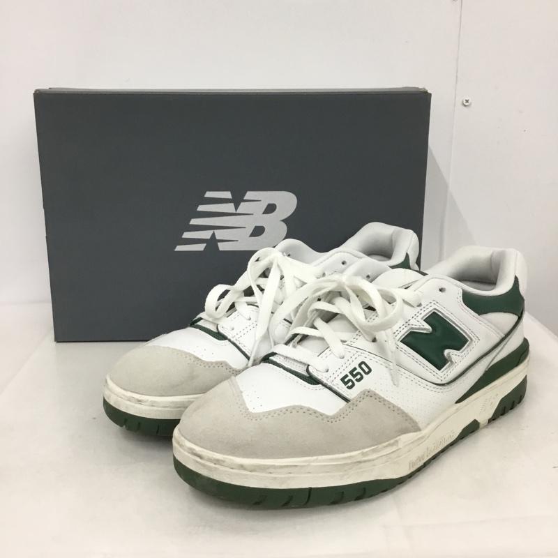 ニューバランス New Balance スニーカー スニーカー BB550WT1 28.5cm 箱有 28.5cm ロゴ、文字 白 / ホワイト / X 緑 / グリーン /  メンズ USED 古着 中古 10142710