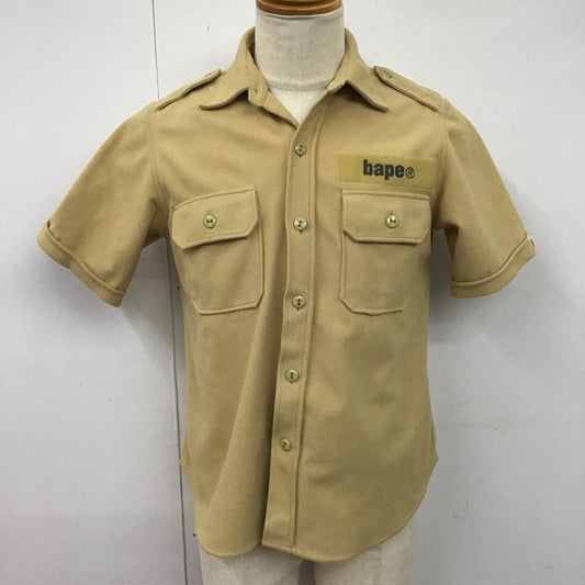 アベイシングエイプ A BATHING APE シャツ、ブラウス 半袖 M 無地 ベージュ / ベージュ /  メンズ USED 古着 中古 10121841