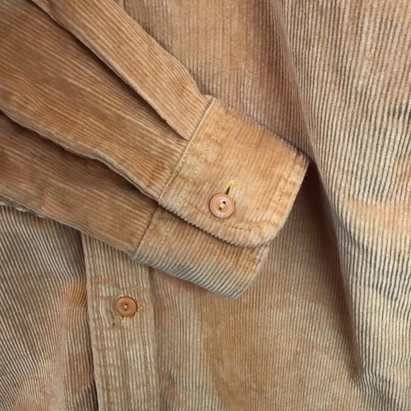 リーバイス Levi s シャツ、ブラウス 長袖 長袖シャツ コーデュロイシャツ カジュアルシャツ M ロゴ、文字 橙 / オレンジ /  メンズ USED 古着 中古 10149579