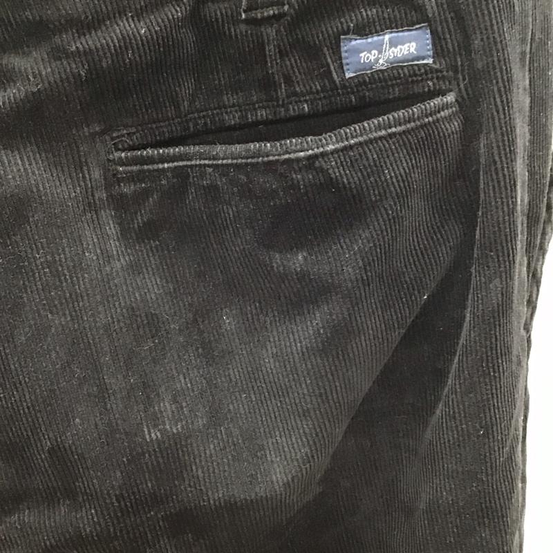 トップサイダー TOP-SIDER パンツ デニム、ジーンズ コーデュロイパンツ ワイドパンツ ストレートパンツ カジュアルパンツ 無地 黒 / ブラック /  メンズ USED 古着 中古 10116220