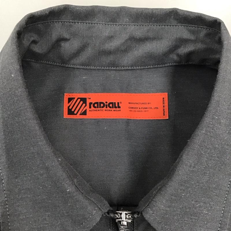 ラディアル RADIALL シャツ、ブラウス 長袖 rad-24aw-sh002 HALF ZIP SHIRT L/S L 無地 灰 / グレー /  メンズ USED 古着 中古 10122090