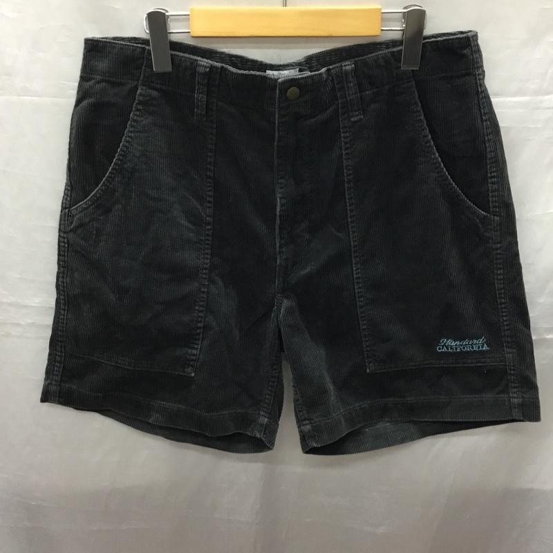 スタンダード カリフォルニア STANDARD CALIFORNIA パンツ ショートパンツ ショートパンツ ハーフパンツ カジュアルパンツ コーデュロイパンツ 34 無地 紺 / ネイビー /  メンズ USED 古着 中古 10122379