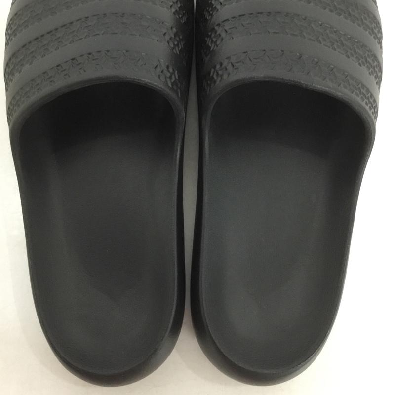 アディダス adidas サンダル サンダル 7UK ロゴ、文字 黒 / ブラック /  メンズ USED 古着 中古 10139961