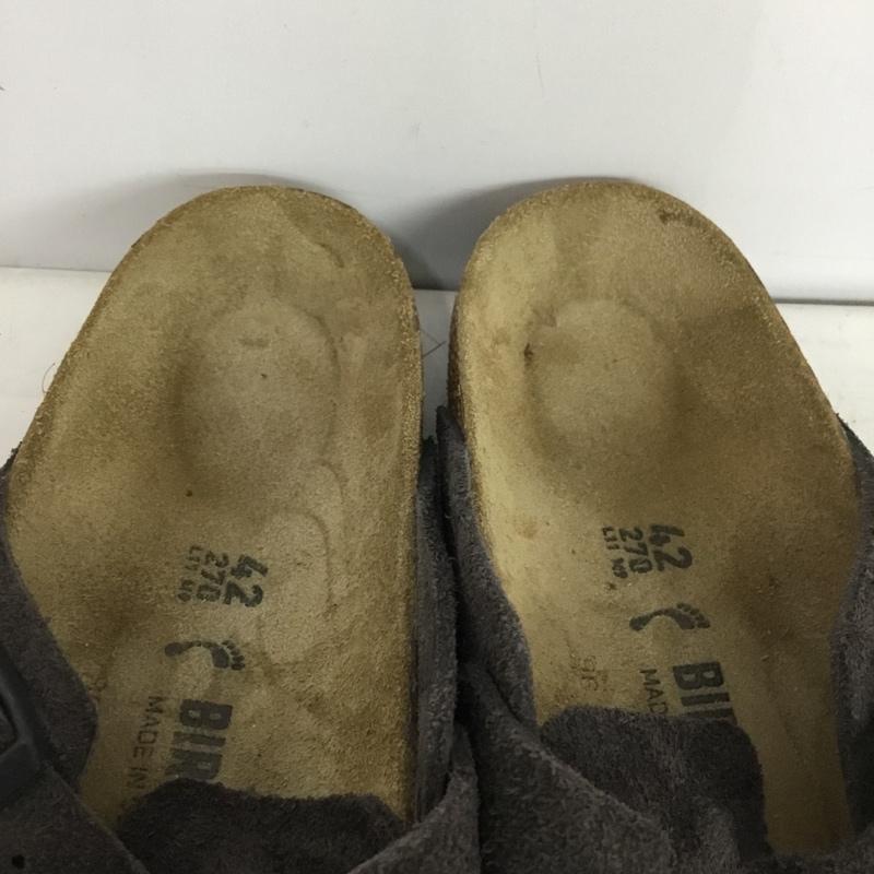 ビルケンシュトック BIRKENSTOCK サンダル サンダル Boston ボストン サボ 27.0cm 無地 ダークブラウン / ダークブラウン /  メンズ USED 古着 中古 10150428
