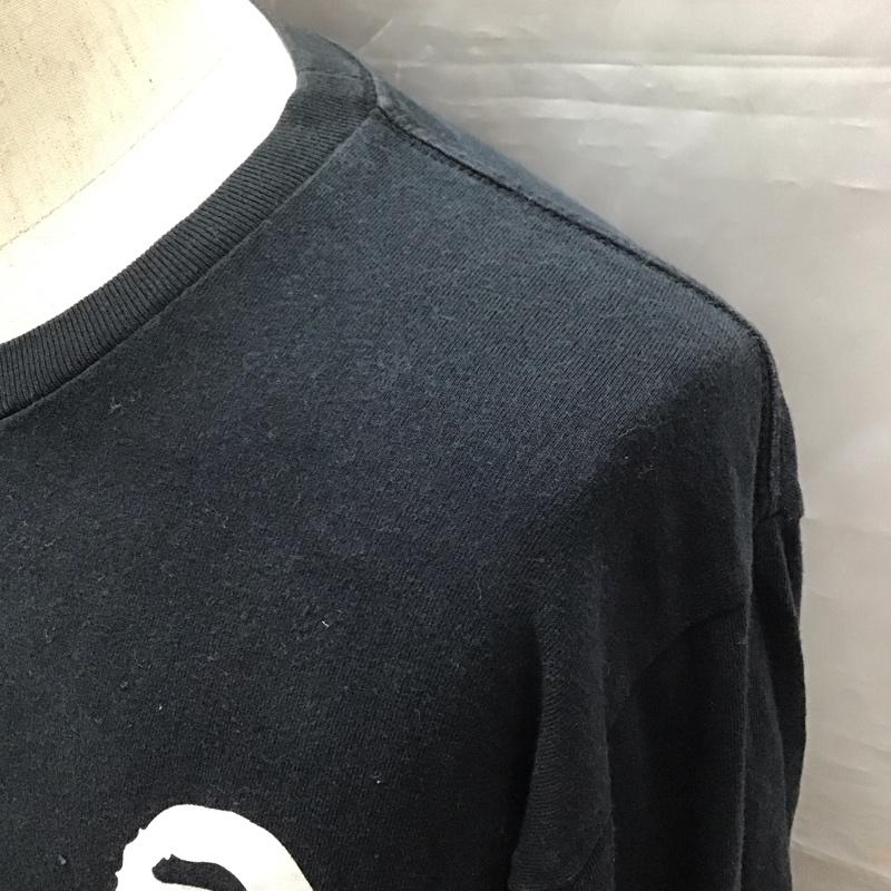 アベイシングエイプ A BATHING APE Tシャツ 長袖 M プリント 黒 / ブラック /  メンズ USED 古着 中古 10122073