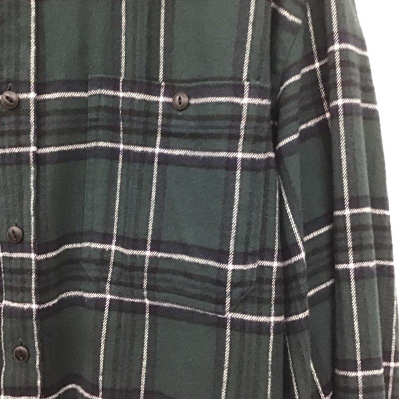 フリークスストア FREAK S STORE シャツ、ブラウス 長袖 長袖シャツ チェックシャツ カラーシャツ L チェック 緑 / グリーン /  メンズ USED 古着 中古 10142959