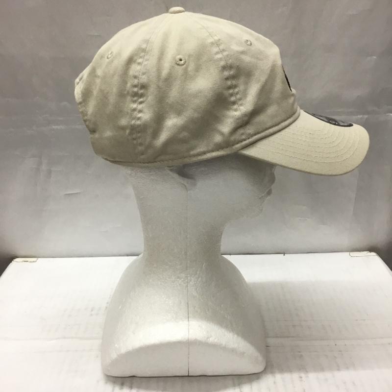 ニューエラ NEW ERA 帽子 キャップ ベースボールキャップ 9THIRTY 熊 刺繍 ベージュ / ベージュ /  レディース USED 古着 中古 10106684