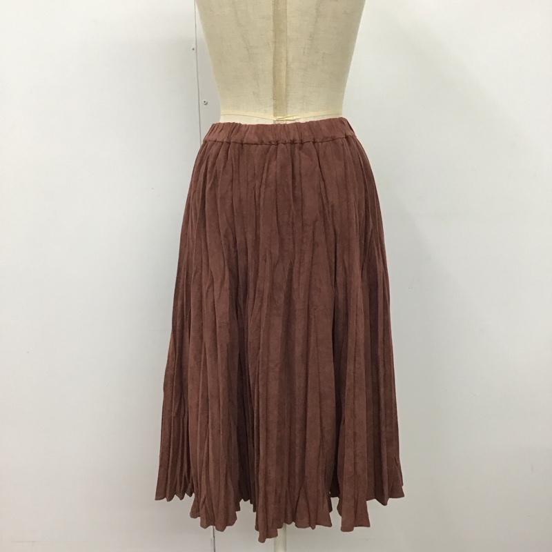 ムルーア MURUA スカート ロングスカート 011960800601-01 プリーツ FREE 無地 えんじ / ワインレッド /  レディース USED 古着 中古 10120027